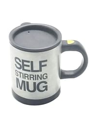 Self Stirring Mug Silver/Grey