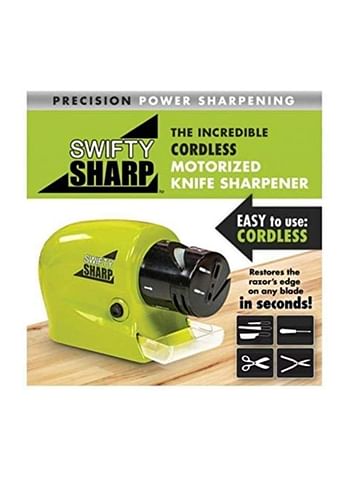 Swifty Sharp Cordless Motorized Knife Sharpener Green