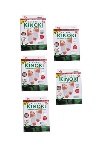 Kinoki Cleansing Detox Foot Pads - 5 Boxes