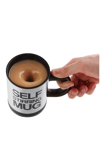 Self Stirring Mug Black/white