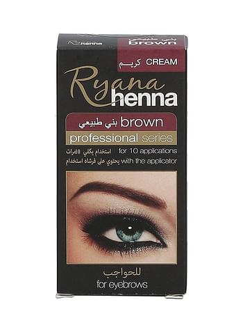 Ryana Professional Henna Cream For Eyebrows Brown 30ml