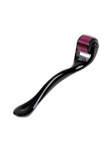 Derma Roller Facial Massager With Needles Black/Red