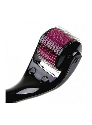 Derma Roller Facial Massager With Needles Black/Red