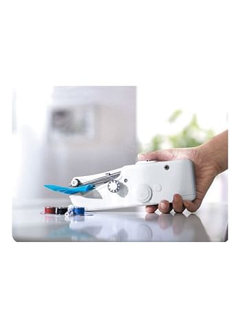 Handheld Stitch Sewing Machine White/Silver 21x6.5x3.5centimeter White/Silver 21x6.5x3.5cm