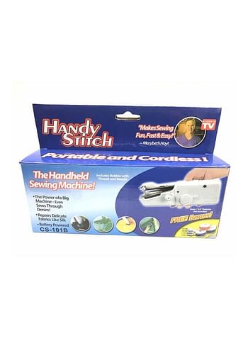 Handheld Stitch Sewing Machine White/Silver 21x6.5x3.5centimeter White/Silver 21x6.5x3.5cm