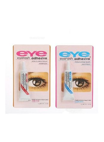 Eye 2-Piece Eyelashes Adhesive Clear