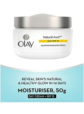 Olay Natural Aura Glowing Radiance Day Cream, SPF 15 50grams