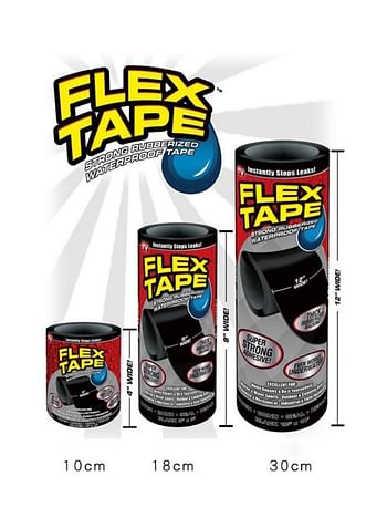 Waterproof Flex Tape Black