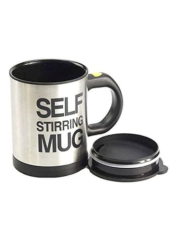 Stainless Steel Self Stirring Mug Black/Silver