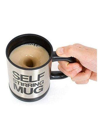 Stainless Steel Self Stirring Mug Black/Silver