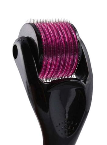 Generic Anngrowy 540 Titanium Micro Needle 0.5mm Derma Roller Black/Pink