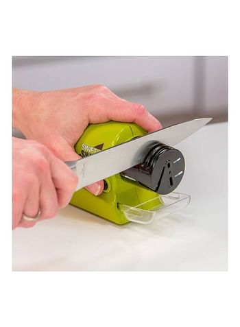 Cordless Motorized Knife Sharpener Green/Black