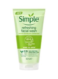 simple Refreshing Facial Wash, Soap Free, For All Skin Types 150ml