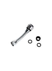 Generic Turbo Flex 360 Faucet Swivel Hose Silver 6inch