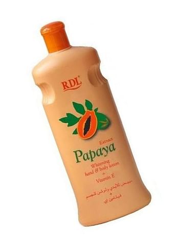 RDL Papaya Extract Whitening Hand And Body Lotion With Vitamin E White 600ml