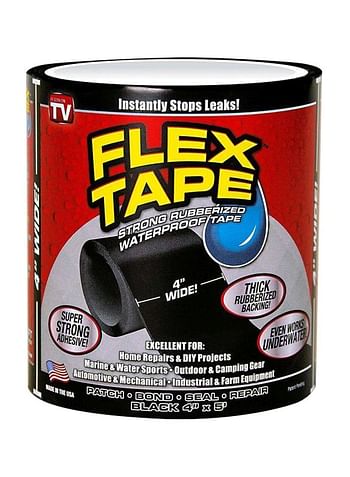 Flex Seal Strong Thing Rubberized Waterproof Tape Black 5feet