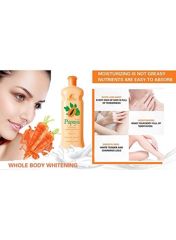 ROUSHUN Papaya Whitening Hand & Body Lotion Vitamin E 600ml