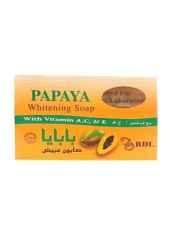 PAPAYA Whitening Soap With Vitamin A , C , E 135grams