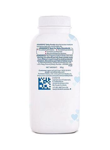 Johnson's Clinically Proven Mildness Formula Baby Powder, Hypoallergenic for Soft Delicate Skin, 50g - 8850007010678