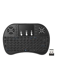 2.4GHz Wireless Keyboard Touchpad Black