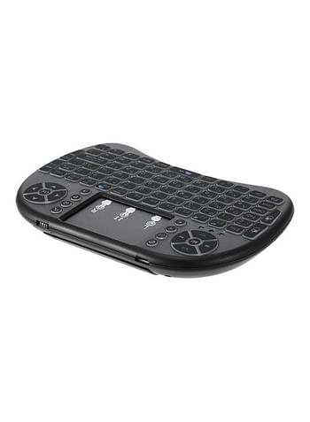 2.4GHz Wireless Keyboard Touchpad Black