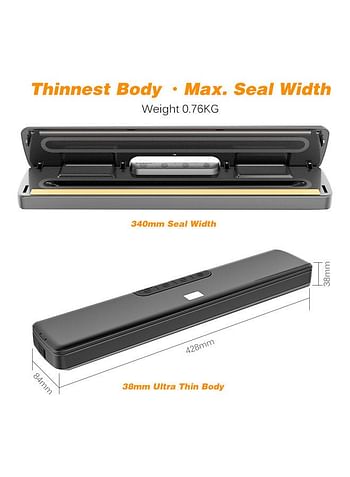 Vacuum Sealer Machine Automatic Air Sealing System multicolour 43.5*9*10cm