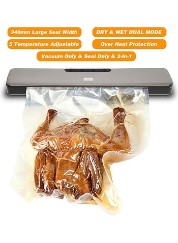 Vacuum Sealer Machine Automatic Air Sealing System multicolour 43.5*9*10cm