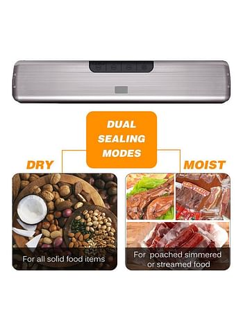 Vacuum Sealer Machine Automatic Air Sealing System multicolour 43.5*9*10cm