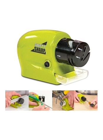 Swifty Sharp Ceramic Stone Motorized Knife Sharpener Green/Black 8.2centimeter