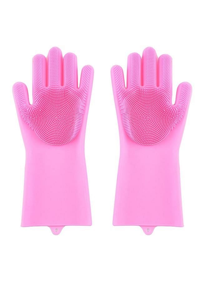 Generic Anti-Skid Cleaning Gloves Pink 35x15.5centimeter