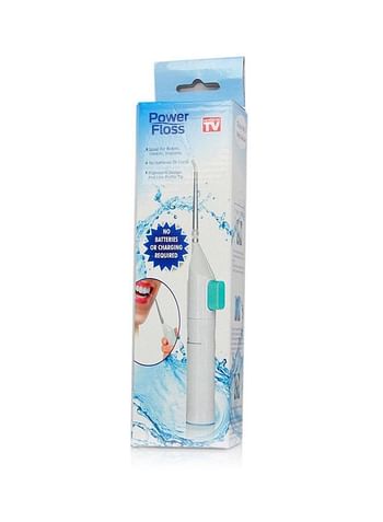 Power Floss Portable Dental Floss Water Jet White/Blue