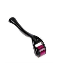 Micro Needles Derma Roller Massager Black/Pink