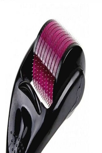 Micro Needles Derma Roller Massager Black/Pink