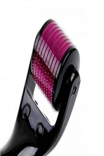 Micro Needles Derma Roller Massager Black/Pink