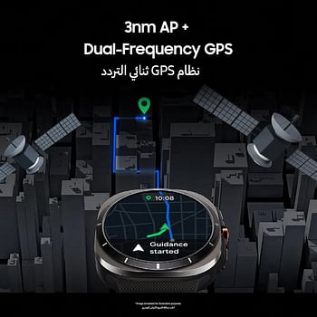 Samsung Galaxy Watch Ultra Smartwatch 47mm LTE Health Monitoring Fitness Tracker UAE Edition - Titanium Gray