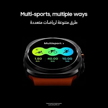 Samsung Galaxy Watch Ultra Smartwatch 47mm LTE Health Monitoring Fitness Tracker UAE Edition - Titanium Gray