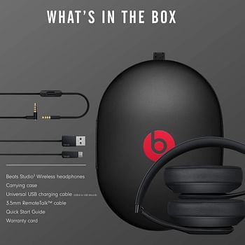 Beats Studio3 Wireless Over‑Ear Headphones - Matte Black