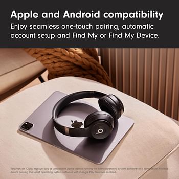 Beats Solo 4 – Wireless Bluetooth On-Ear Headphones, Apple & Android Compatible, Up to 50 hours of Battery Life – Matt Black