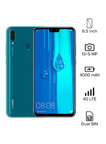 HUAWEI Y9 Dual-SIM 4G LTE 128GB 4GB RAM - Sapphire Blue