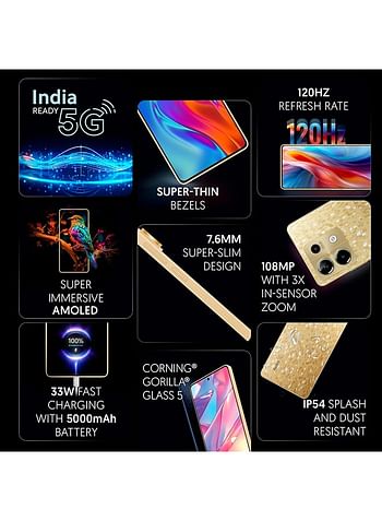 Xiaomi Redmi Note 13 Dual SIM Prism Gold 8GB RAM 256GB 5G