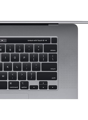 Apple Macbook Pro 2019 A2141 Touch Bar Laptop 16 Inch Display Intel Core i7 Processor 8th Generation 512GB 16GB RAM 4GB Radeon Pro 5300M Graphics English - Space Grey