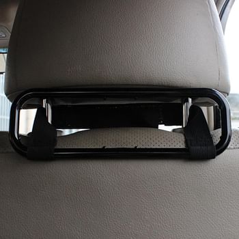 Car tissue paper box holder Auto rear seat headrest support Hold Clip Sun Visor Tissue Box Holder Car Mount Organizer - Black