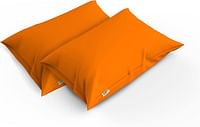 continental comfort Pillowcase 150 TC cotton pack of two50X75 - Orange