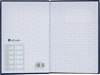 Atlas Manuscript Book A6 70Gsm 2Qr As-Mba627111 - Blue