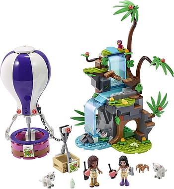 LEGO Friends Tiger Hot Air Balloon Jungle Rescue 41423; LEGO Friends Adventure Set Features a Toy Hot Air Balloon and LEGO Friends Buildable Figures for Hours of Creative Fun, New 2020 (302 Pieces)