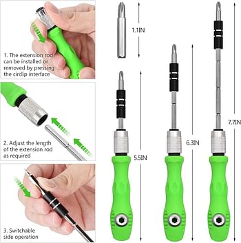 Suzec Multipurpose Screwdriver Kit With Five Blades In 5 Mm Diameter 5 Pcs