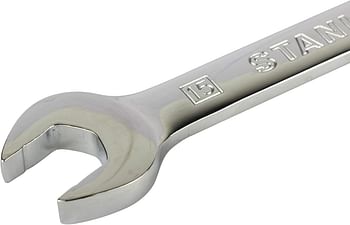 Stanley Stmt89940-8B-12 Combination Stainless Steel Reversible Ratcheting Spanners-15Mm (Silver)