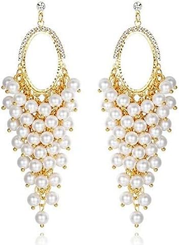 YouBella Gold Plated Crystal Earrings for Girls and Women