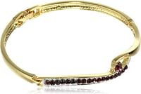 Estele Gold Plated Diamond Pink Crystal Bracelet