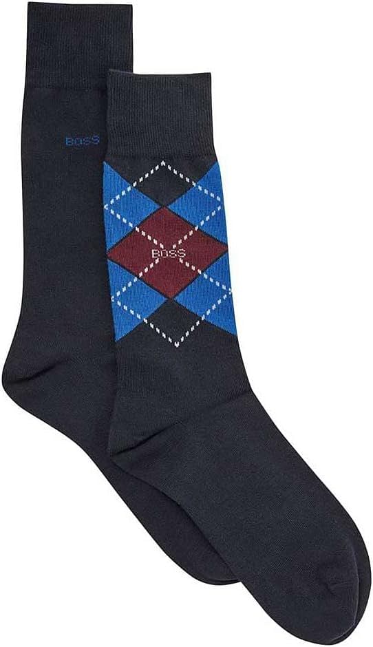 BOSS Mens 2P RS Argyle CC 10244703 01 Socks (pack of 2)